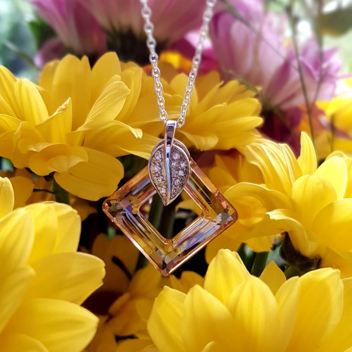Swarovski Cosmic Crystal Ring Pendant Necklace - Choose Crystal! - Image 5