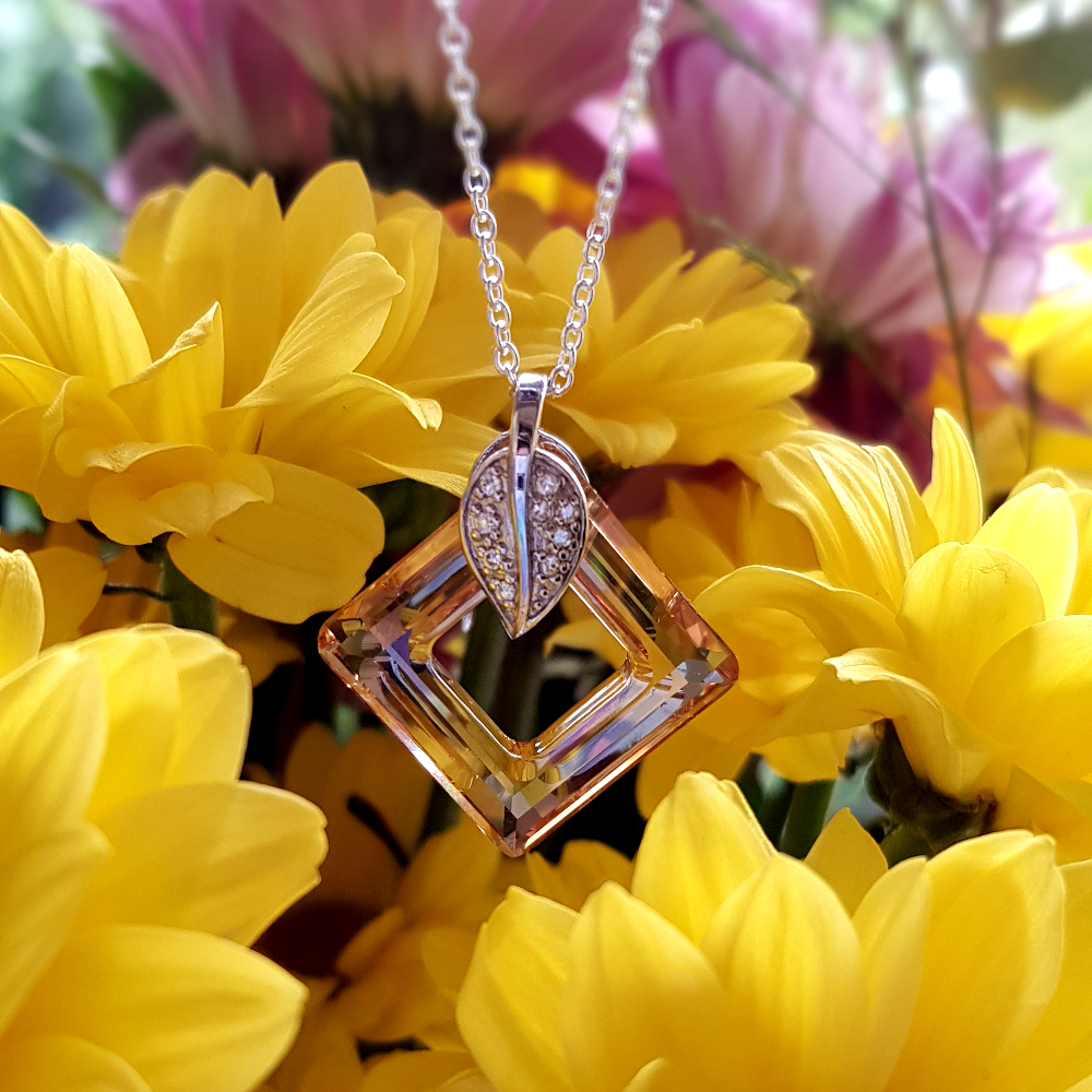Swarovski Cosmic Crystal Ring Pendant Necklace - Choose Crystal!