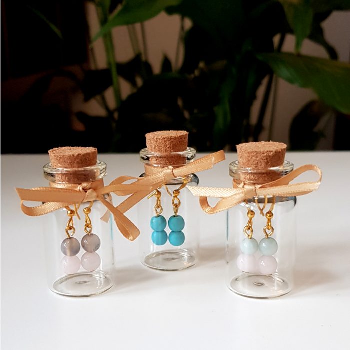 Semi Precious Gemstone, Gold Plated Earrings - Choose Gemstone's! - Image 2