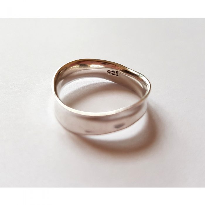 Luxury Silver 925 Wave Statement Ring - UK Size N - Image 2
