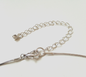 Aventurine Gemstone and Milky Quartz Pendant With Sterling Silver Snake Chain Necklace