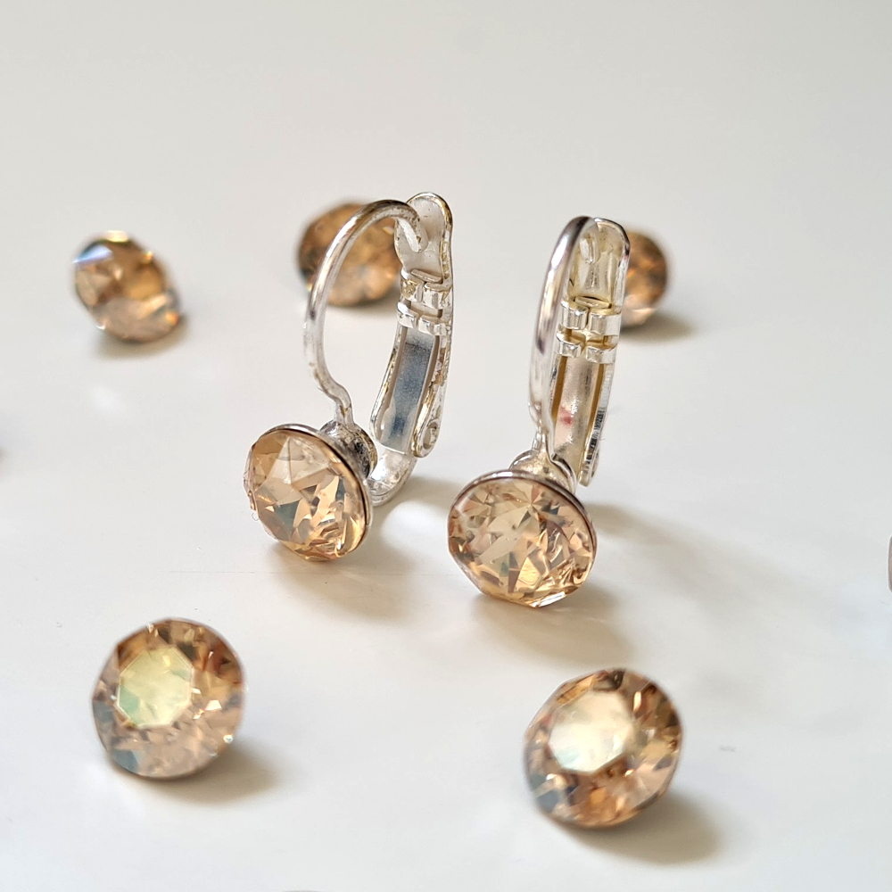 9K Californian Spessartite Gold Earrings (Amanda Adkins)-1789AW | Juwelo