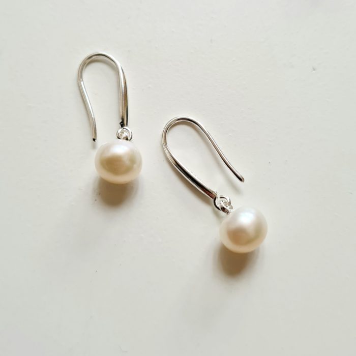 Ivory Freshwater Pearl & Sterling Silver Jewellery Set - Image 4
