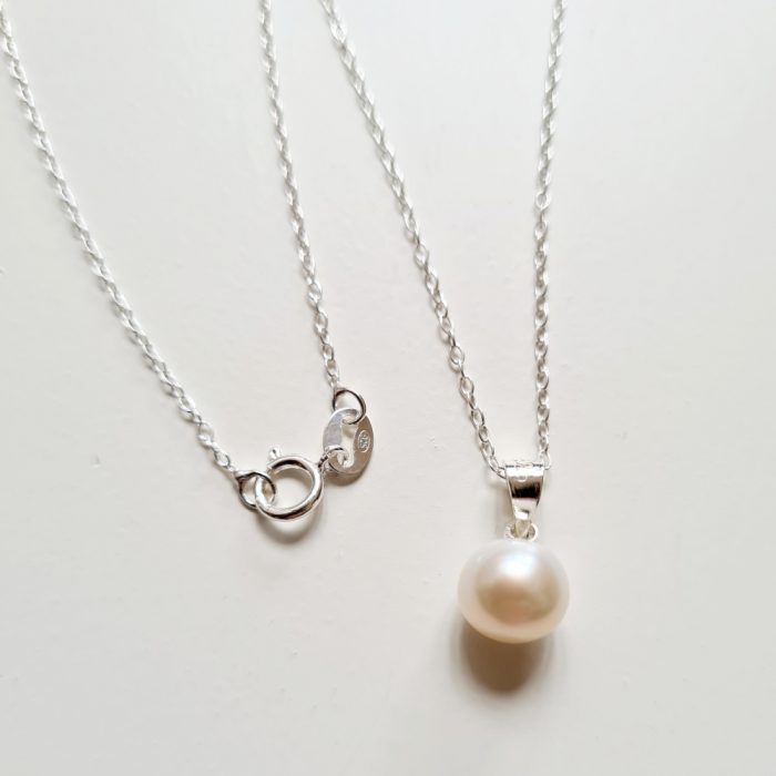 Ivory Freshwater Pearl & Sterling Silver Jewellery Set - Image 3